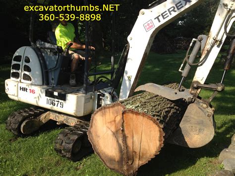 installing thumb on mini excavator|mini excavator hydraulic thumb cylinder.